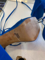 Tacones cuadrados zara azul eléctrico talla 40