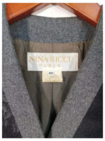 Chaqueta cárdigan gris Nina Ricci de lana talla 38