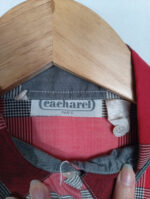 camisa cacharel cuadros rojo talla L