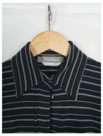 camisa negra rayas Maxmara talla M