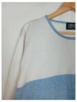 Jersey blanco y azul Versace vintage xL