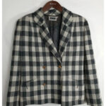 americana luisa spagnoli cuadros gris talla 42 o XL