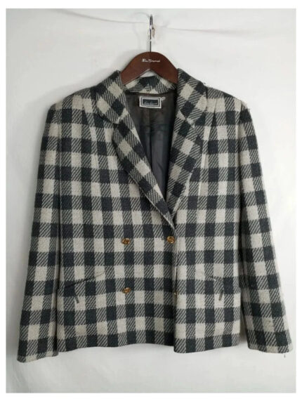 americana luisa spagnoli cuadros gris talla 42 o XL