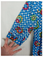 camisa flores cuadros tgl talla 38 vintage años 60s o 70s sin estrenar.