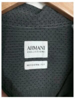 camisa Armani gris topos negros talla 41/16 o L