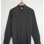 camisa Armani gris topos negros talla 41/16 o L
