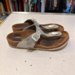 Sandalias birkenstock plateadas talla 34