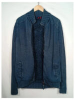 cardigan kappa azul marino con forro borrego por dentro talla M