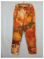 pantalón Moschino flores naranjas talla 29 o talla 36