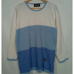 Jersey blanco y azul Versace vintage xL