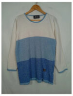 Jersey blanco y azul Versace vintage xL