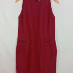 vestido granate gianfranco ferre talla 38 o m