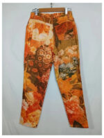 pantalón Moschino flores naranjas talla 29 o talla 36