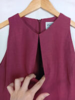 vestido granate gianfranco ferre talla 38 o m
