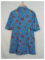 camisa flores cuadros tgl talla 38 vintage años 60s o 70s sin estrenar.