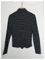 camisa negra rayas Maxmara talla M