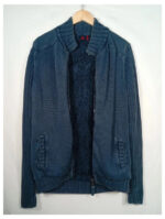cardigan kappa azul marino con forro borrego por dentro talla M
