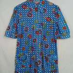 camisa flores cuadros tgl 36 vintage