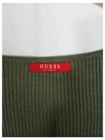 jersey verde guess talla s o top y2k vintage años 00s ajustado con hombros al aire.