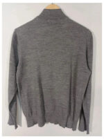 Jersey Barbour internacional gris con cuello cremallera talla L