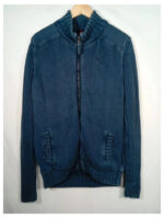 cardigan kappa azul marino con forro borrego por dentro talla M