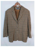 Americana cuadros marrón Luisa Spagnoli talla xl
