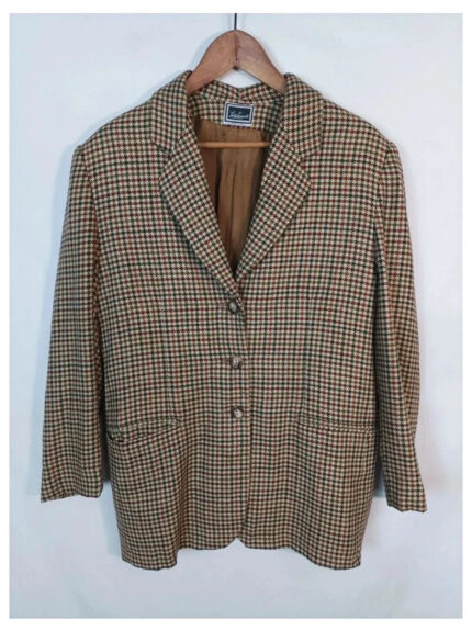 Americana cuadros marrón Luisa Spagnoli talla xl