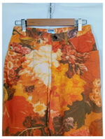 pantalón Moschino flores naranjas talla 29 o talla 36