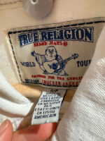 True religión vaquera blanca talla s