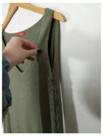 jersey verde guess talla s o top y2k vintage años 00s ajustado con hombros al aire.