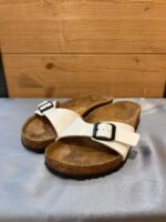 Birkenstock sandalias blancas talla 36