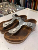 Sandalias birkenstock plateadas talla 34