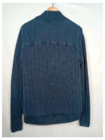 cardigan kappa azul marino con forro borrego por dentro talla M