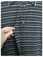 camisa negra rayas Maxmara talla M
