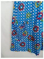 camisa flores cuadros tgl talla 38 vintage años 60s o 70s sin estrenar.