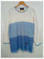 Jersey blanco y azul Versace vintage xL