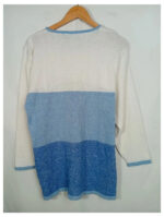 Jersey blanco y azul Versace vintage xL