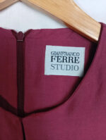 vestido granate gianfranco ferre talla 38 o m