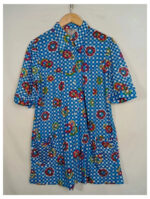 camisa flores cuadros tgl talla 38 vintage años 60s o 70s sin estrenar.