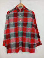 camisa cacharel cuadros rojo talla L