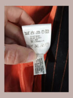 Chaqueta Escada negra con rayas naranjas "diplomática" talla 42. Sin estrenar.