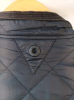 Barbour chaqueta acolchada azul cuello negro pana talla XXL