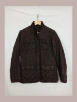 barbour marrón acolchada talla 40