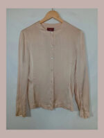 camisa beige seda pret a porter talla 42
