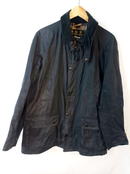Chaqueta de cera Barbour ashby wax negra talla L