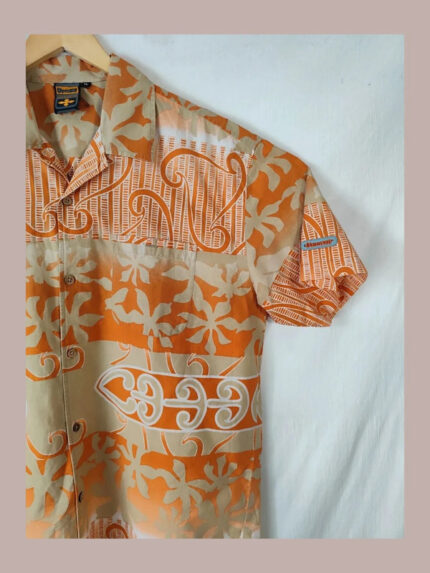 camisa naranja vintage hawaiana brunotti talla xl Talla XL