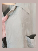 Camisa larga fina de seda Max Mara talla 40