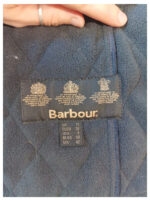 Barbour chaqueta International acolchada azul con cinturón talla 40