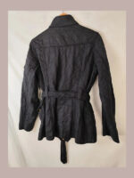 Barbour internacional, negra chaqueta Talla 42