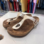 Birkenstock blancas sandalias de dedo talla 39